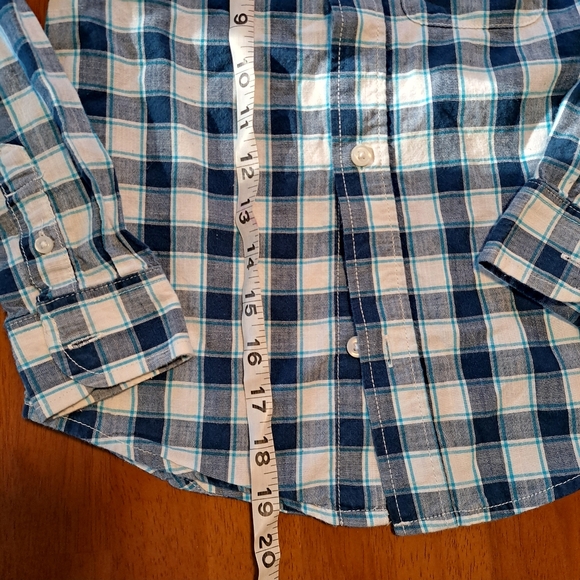 Boys Plaid Button Down Long Sleeve Size 5/6 *Same Day Shipping* - Picture 6 of 9